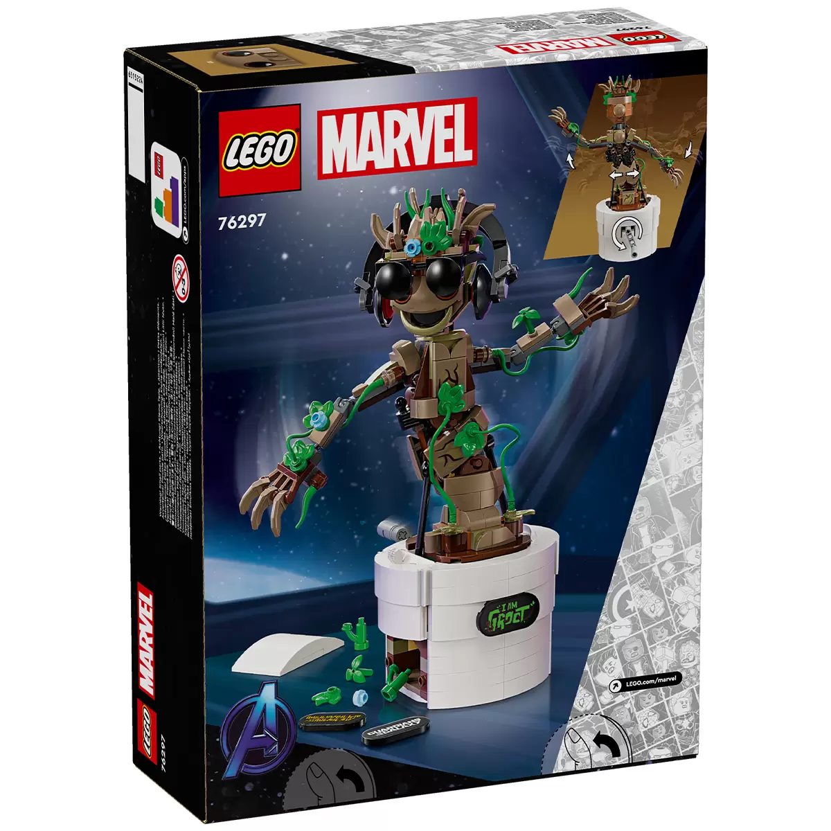 LEGO Marvel Dancing Groot 76297 Guardians of the Galaxy 459 Piece Building Set