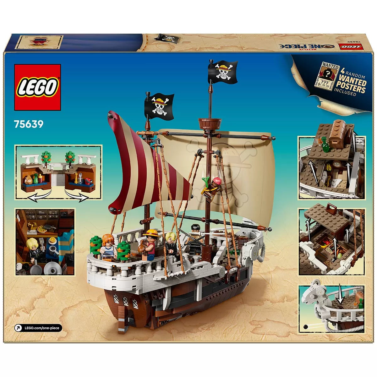 LEGO 75639 ONE PIECE The Going Merry Pirate Ship Building Set 1376 Pieces