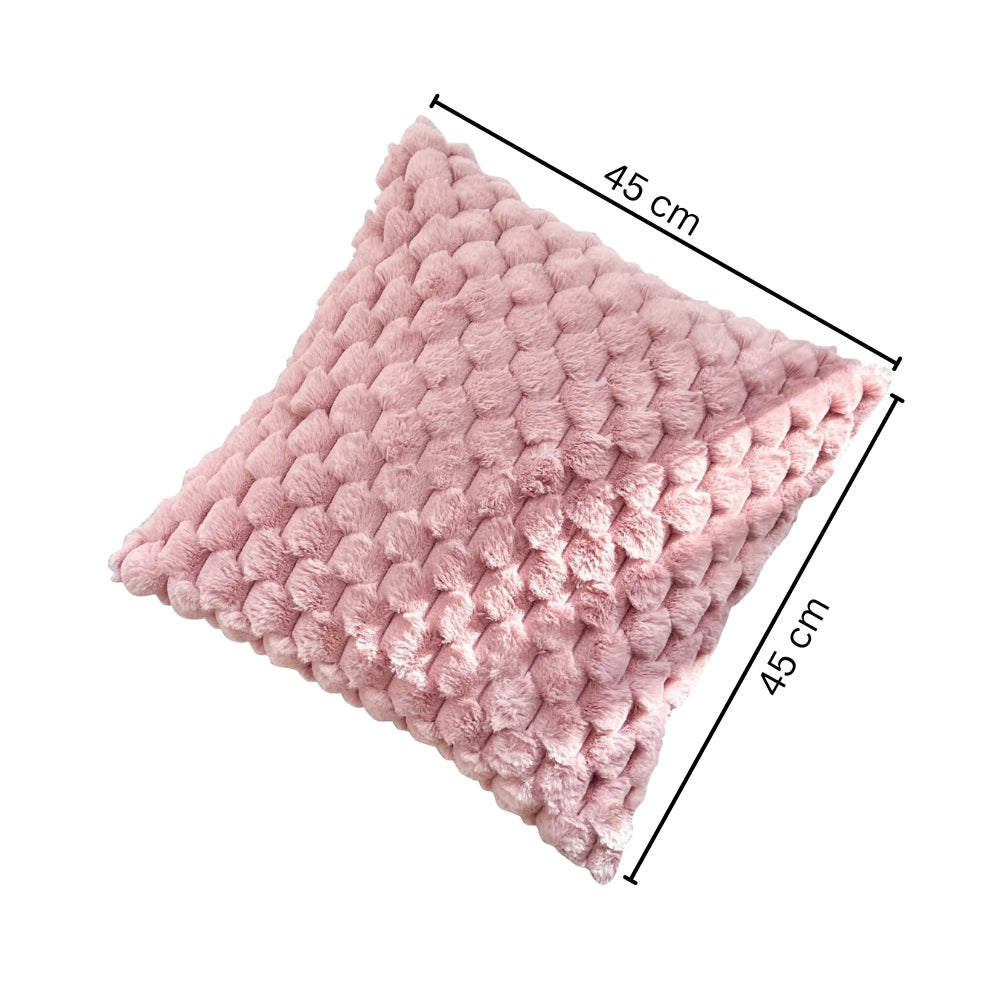 3D Soft Plush Turtle Pineapple Grid Throw Pillowcase