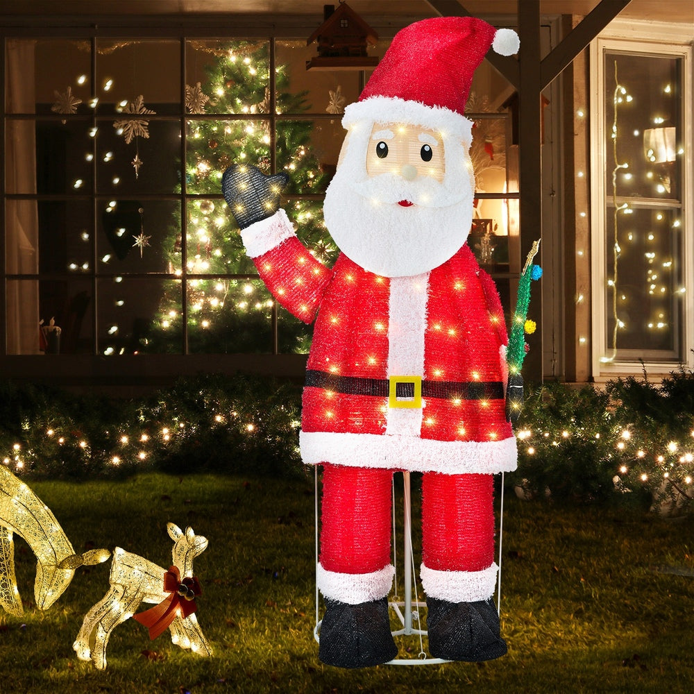 3D LED Christmas Santa Claus Light Festive Display
