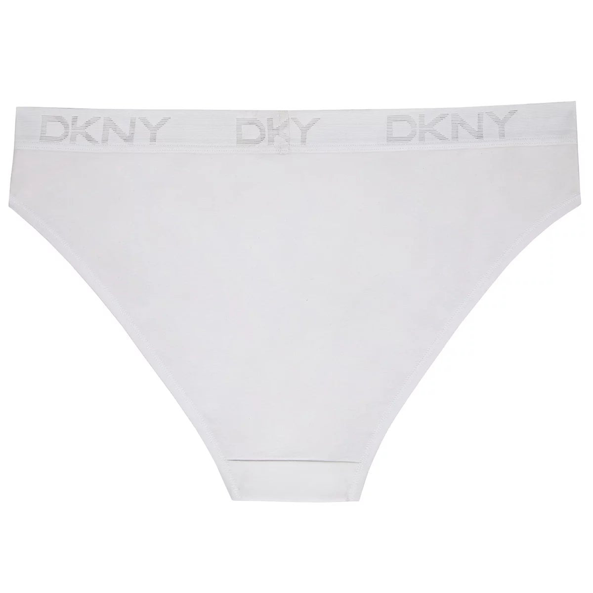 DKNY Women's Bikini Brief 4 Pack White Black XL Soft Stretch Cotton