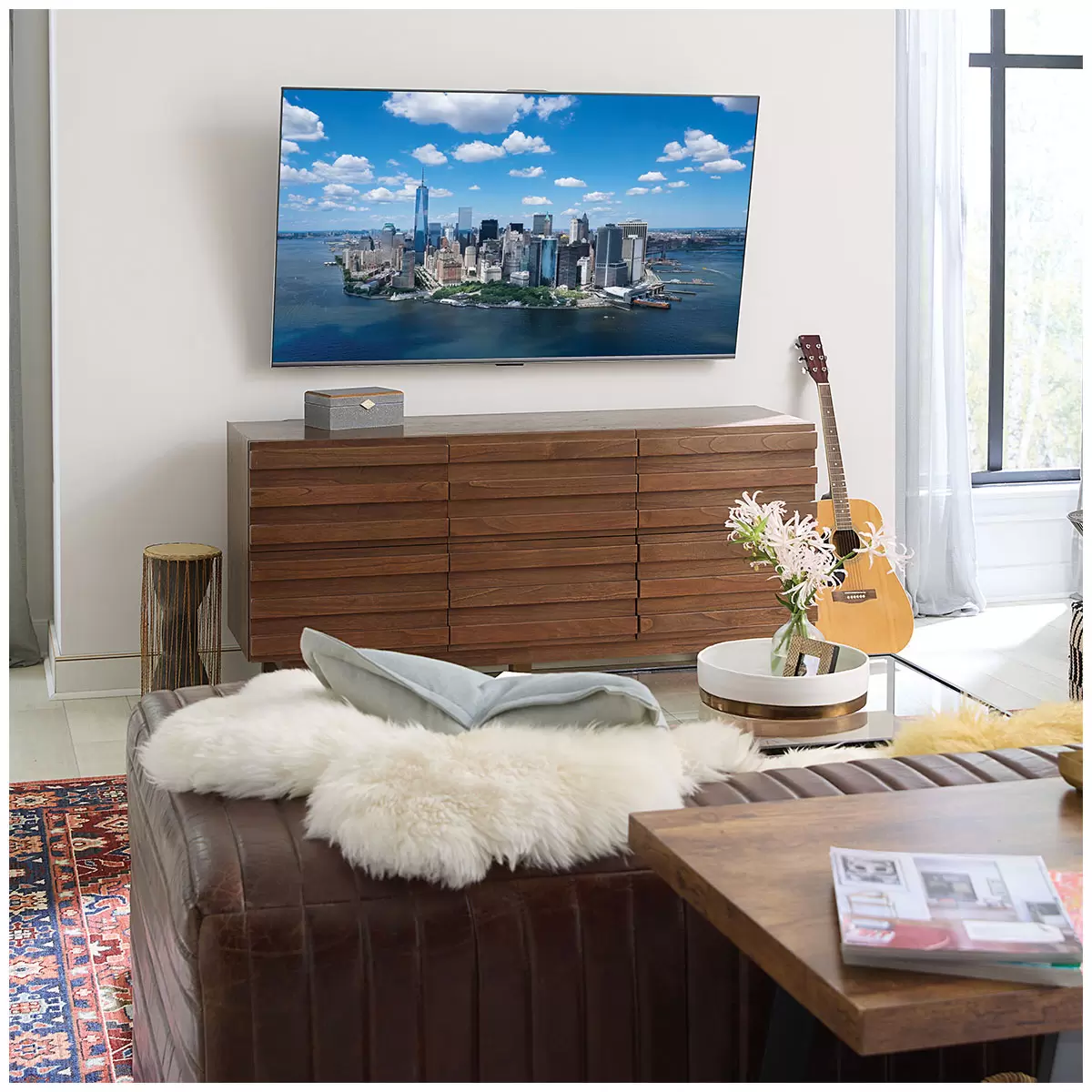 SANUS SLT4-B2 Extendable Tilting TV Wall Mount for 42"-90" TVs Heavy Duty Bracke
