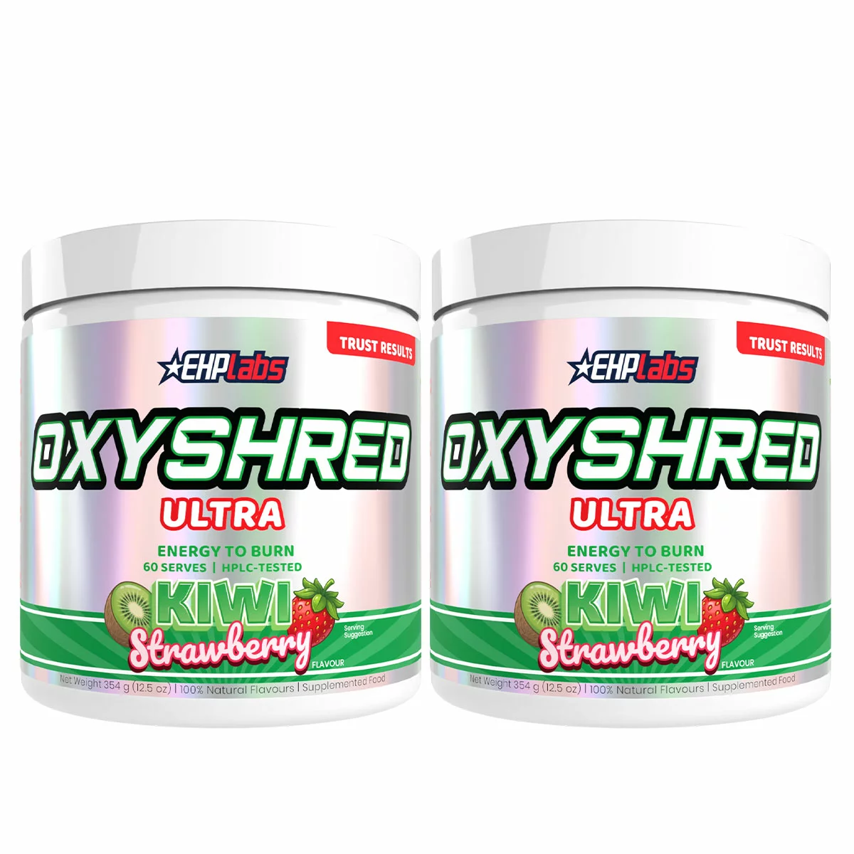 EHP Labs OxyShred Twin Pack Kiwi Strawberry 2 x 60 Servings Fat Burner