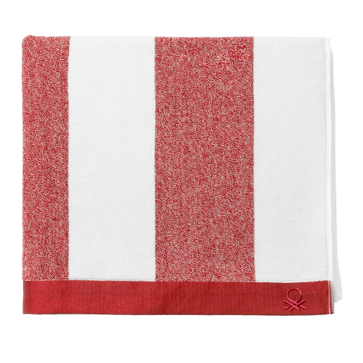 Benetton Red Soft & Absorbent Pool Beach Towel 90x160cm 100% Cotton 450GSM