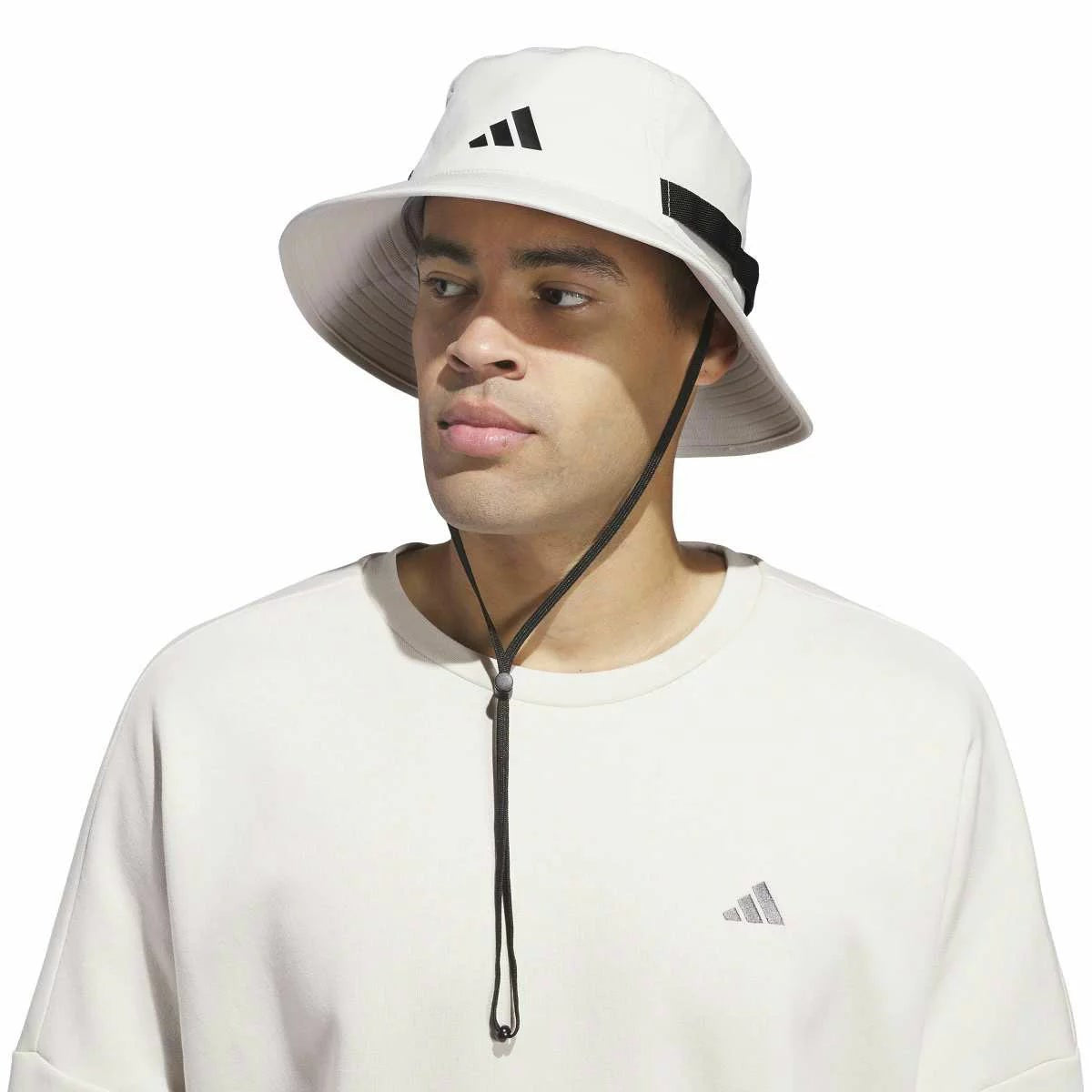 Adidas White Black Bucket Hat Unisex Casual Sports One Size Adult Unisex Casual