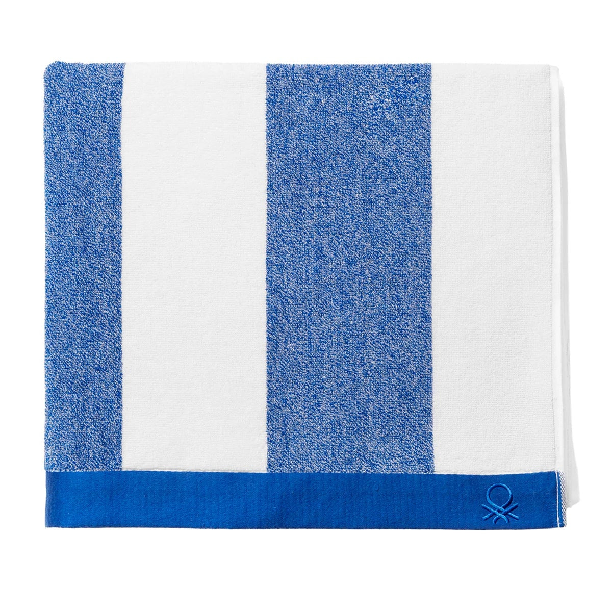 Benetton Blue Soft & Absorbent Pool Beach Towel 90x160cm 100% Cotton 450GSM