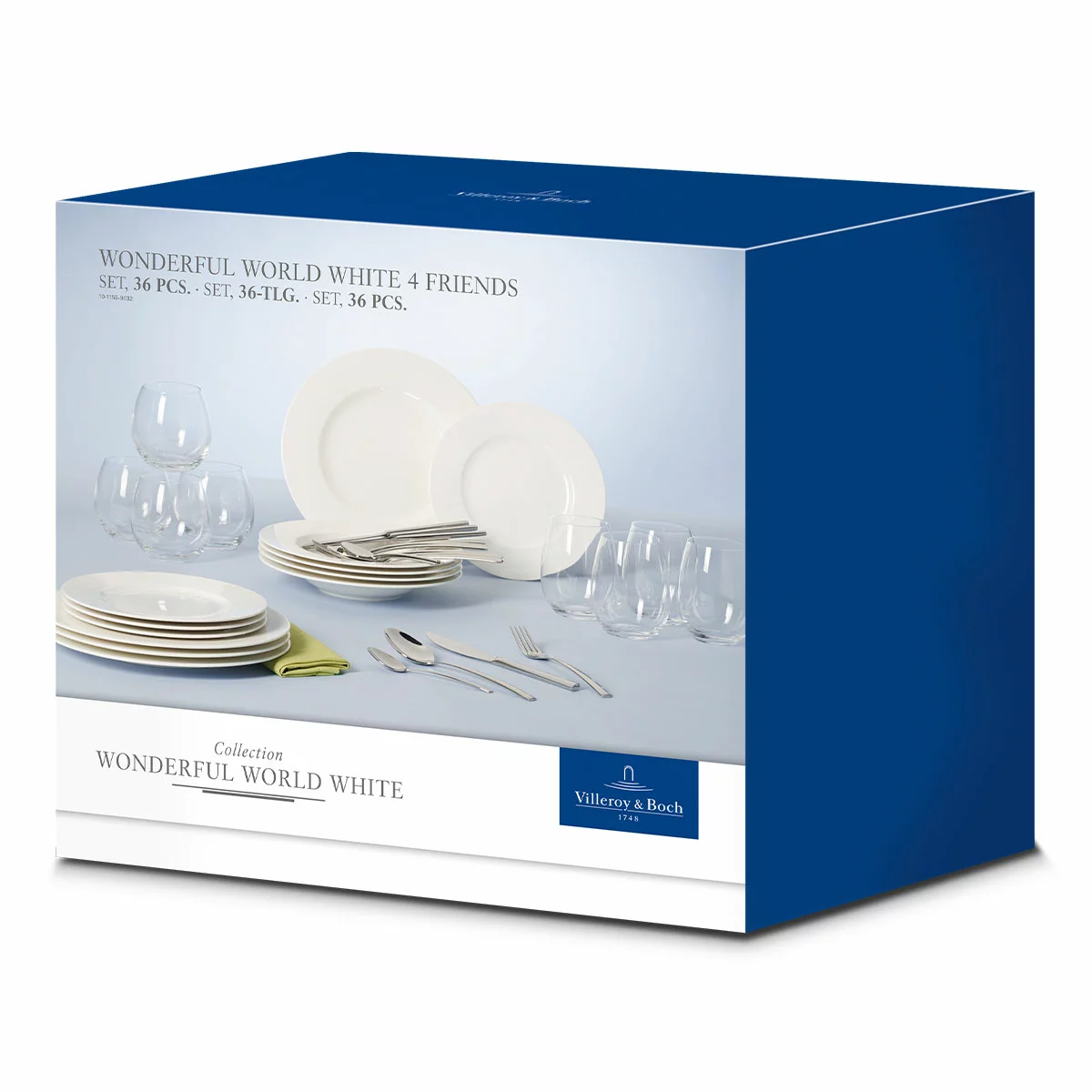 Villeroy & Boch Wonderful World Dinnerware 36 Piece Set White