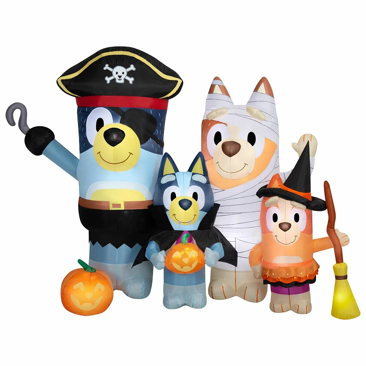 Gemmy Bluey Family Halloween Inflatable 198cm LED Outdoor Decoration