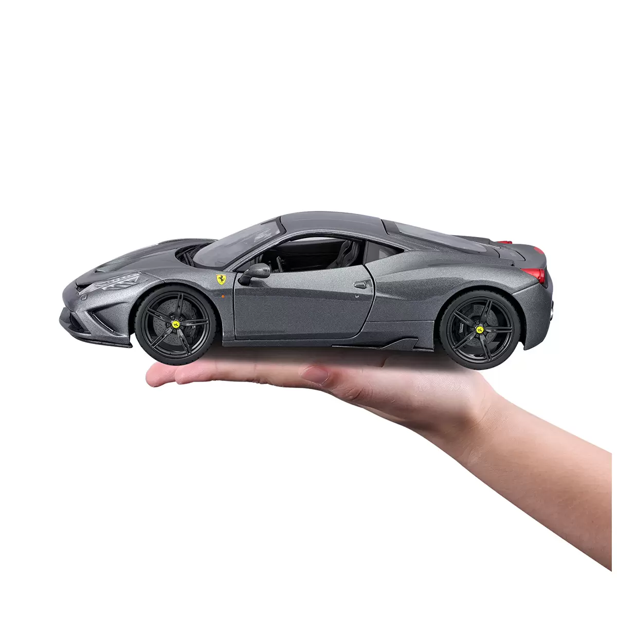 Maisto 1:18 Ferrari 458 Speciale Metallic Grey Detailed Die Cast Toy Diecast Car Free Shipping