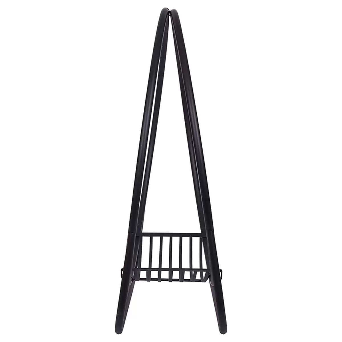 Glow Trove Capacity 80kg Log Holder Firewood Rack Black Steel Outdoor Patio