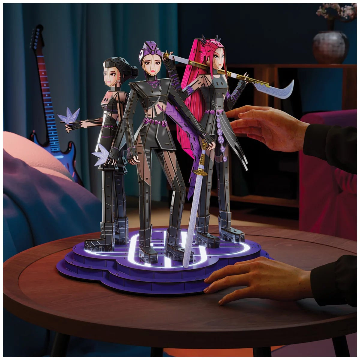 4D Build KPop Demon Hunters 3D Puzzle Model Kit Official Collectible