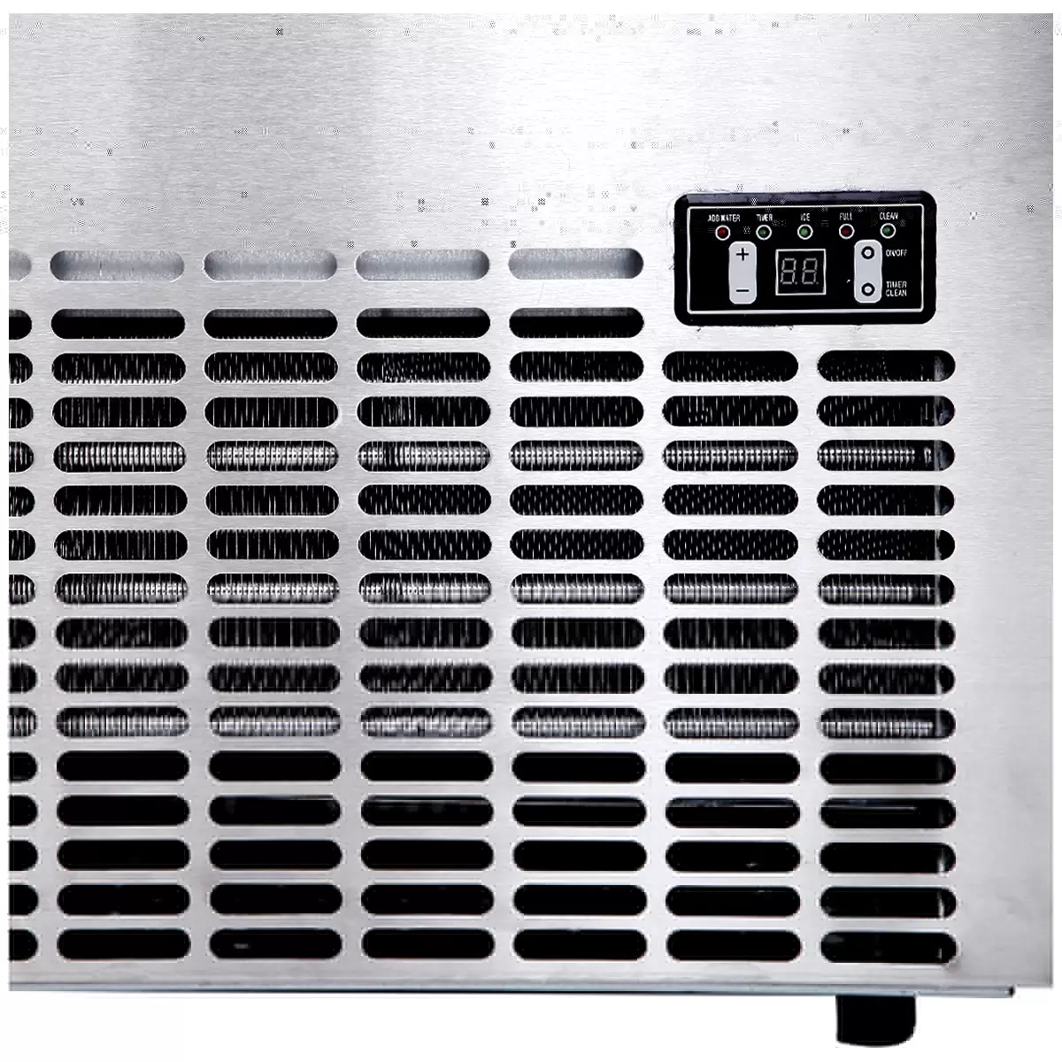 Devanti Stainless Steel Commercial Ice Maker 60kg Ice Machine LED Control