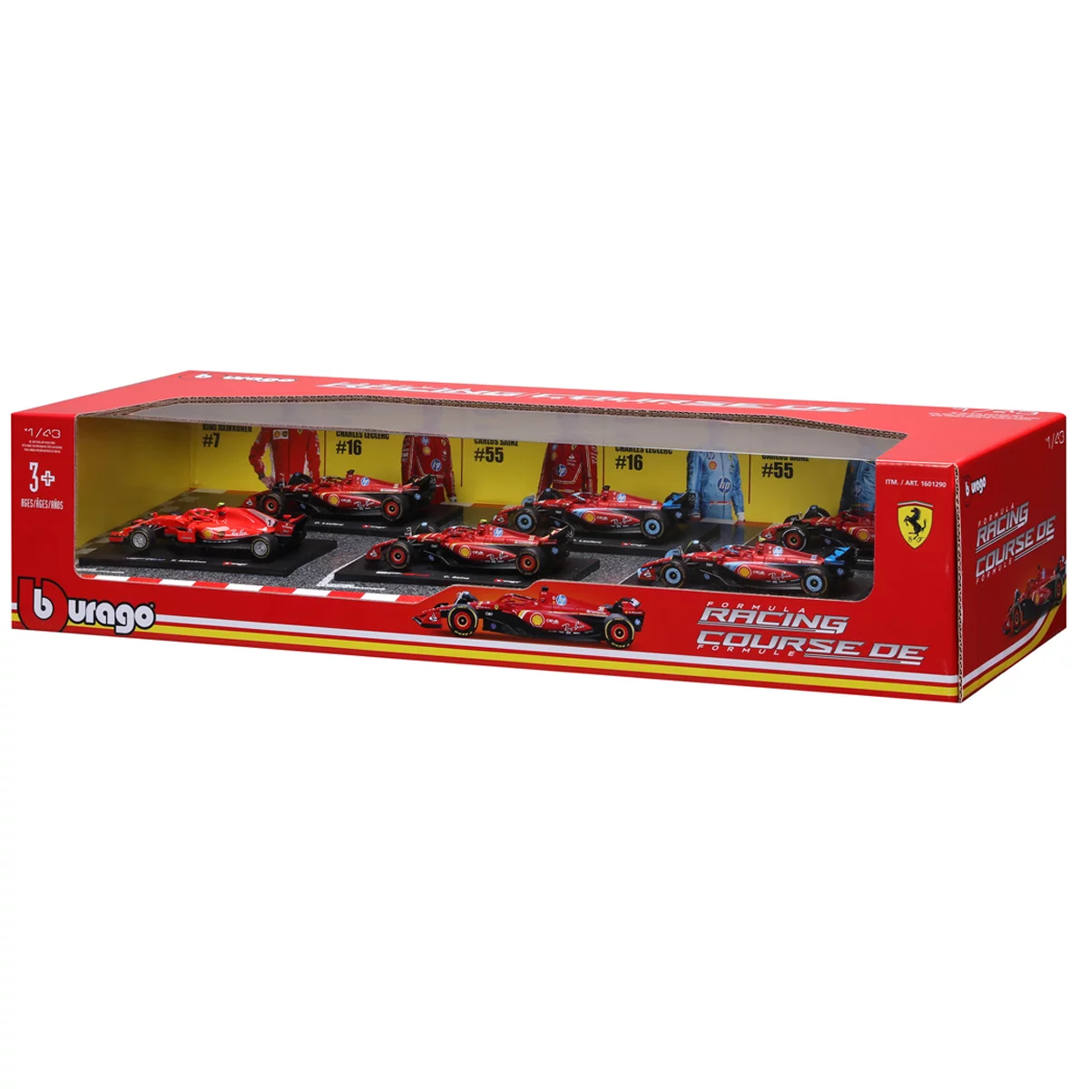Maisto 1:43 Ferrari Formula Racing Die Cast 6 Pack 2026 Collectible Cars