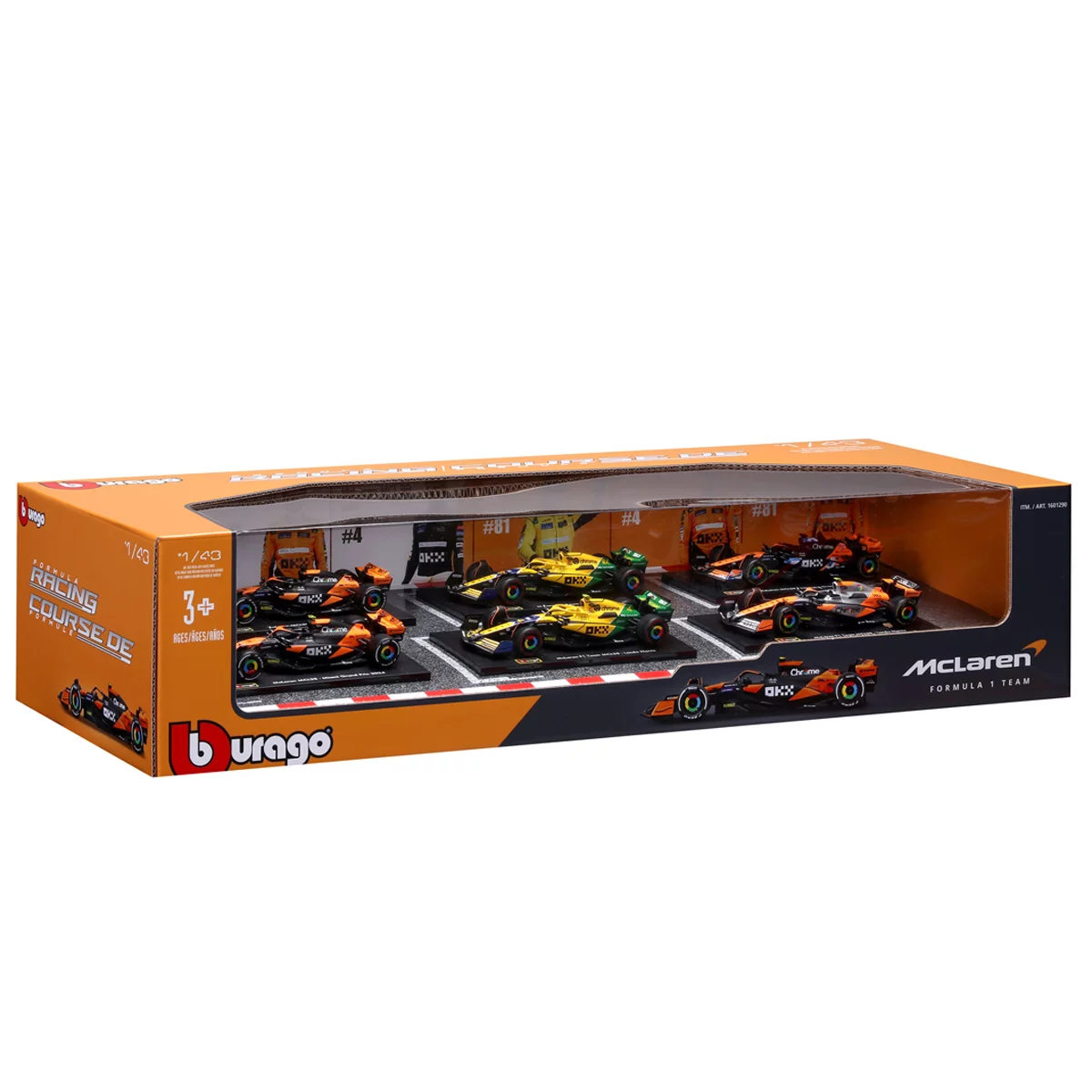 Maisto 1:43 McLaren Formula Racing Die Cast 6 Pack 2026 Collectible Cars