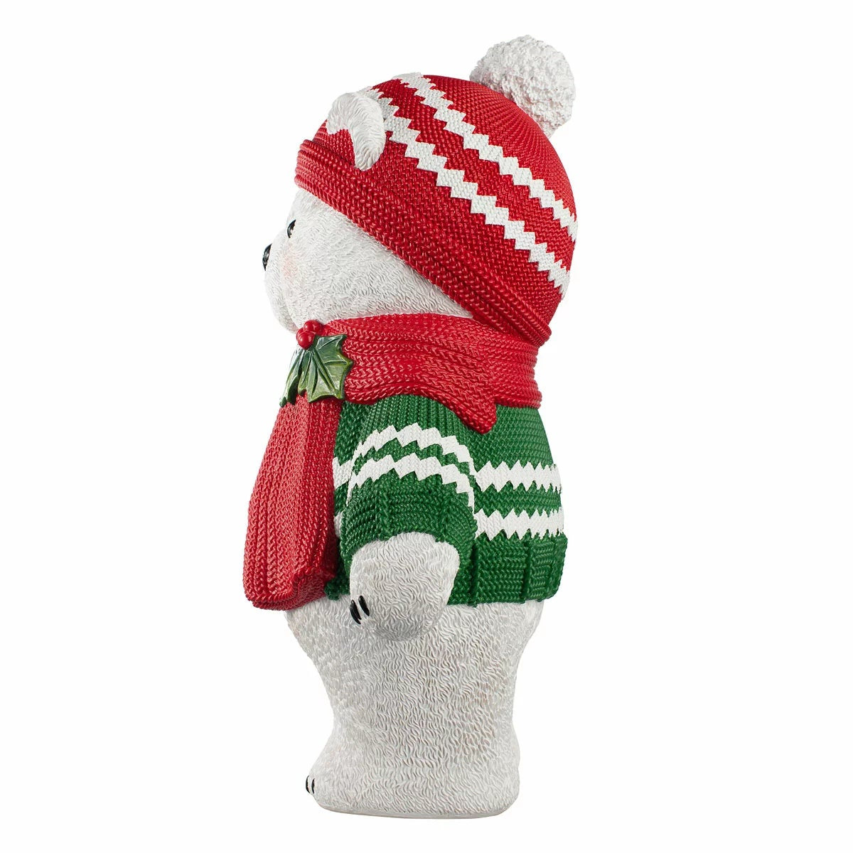 Polar Bear Christmas Greeter 60.9cm Light Up Ornament Timer Indoor Outdoor Decor