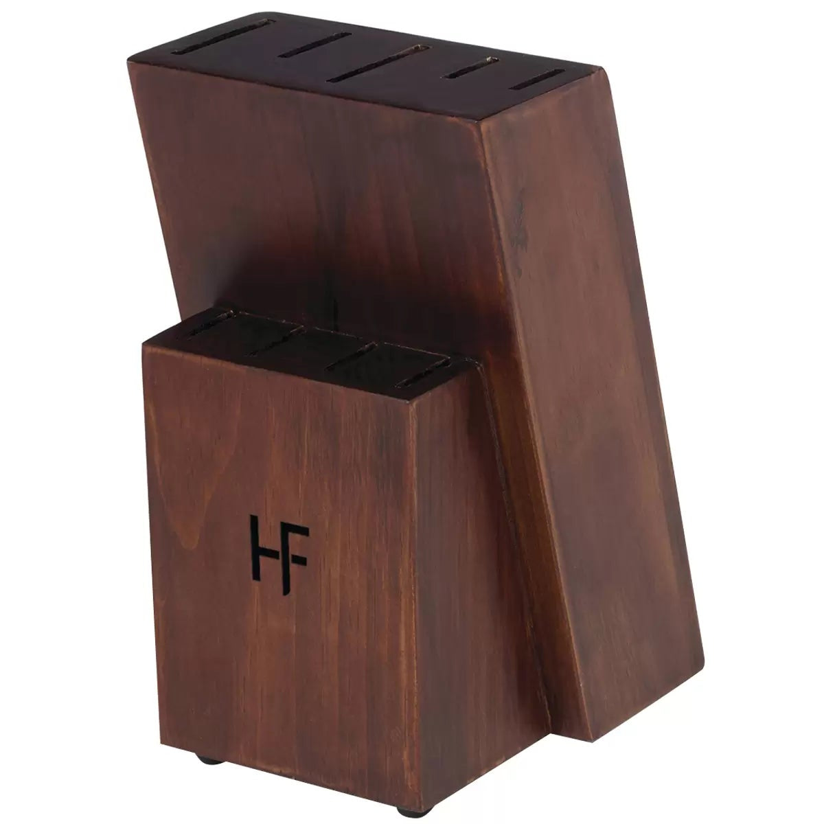 Hampton Forge Aero 10pc Knife Block Set Black Chef Bread Santoku Steak Knives