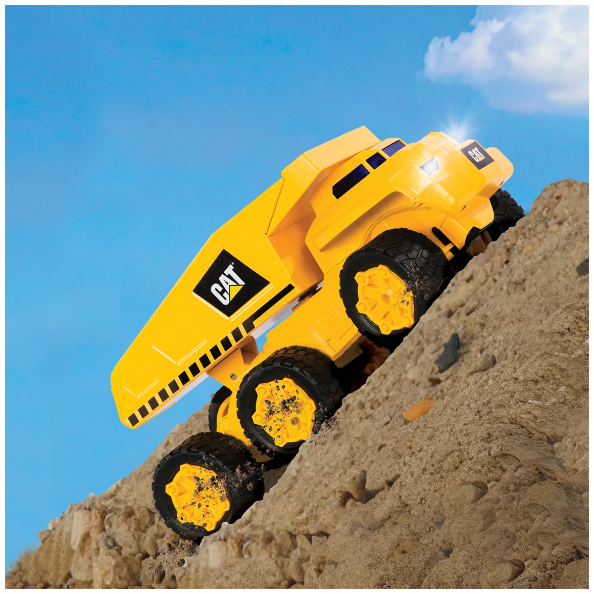 CAT Steel Dump Truck Heavy Duty Construction Toy Working Dump Bed Kids 3+
