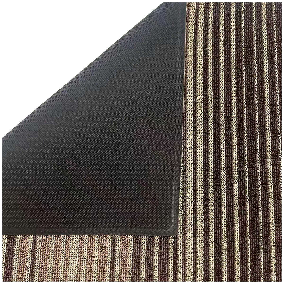 Korhani Studio Loopscraper Door Mat 60 x 90cm Heavy Duty Brown