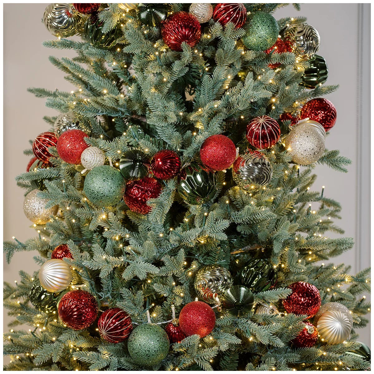 Multicoloured Christmas Garland PreLit LED Twinkle Lights Ornament Holiday Decoe
