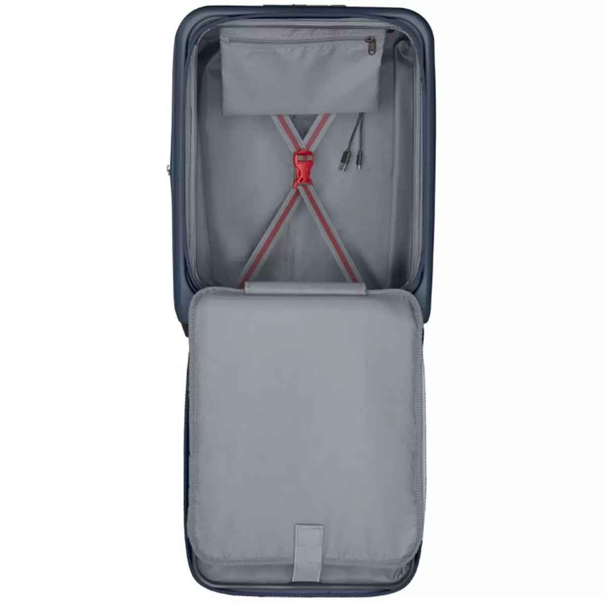 Wenger Skyon 2 Piece Hardside Luggage Set TSA Lock USB Expandable Navy Blue