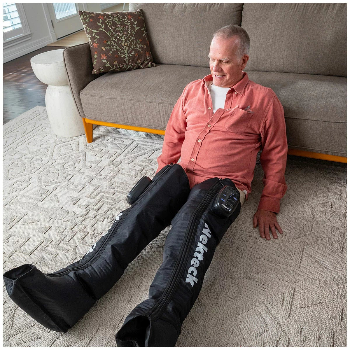 Nekteck 2 Pack Air Compression Leg Massager Full Zipper Cordless Rechargeable