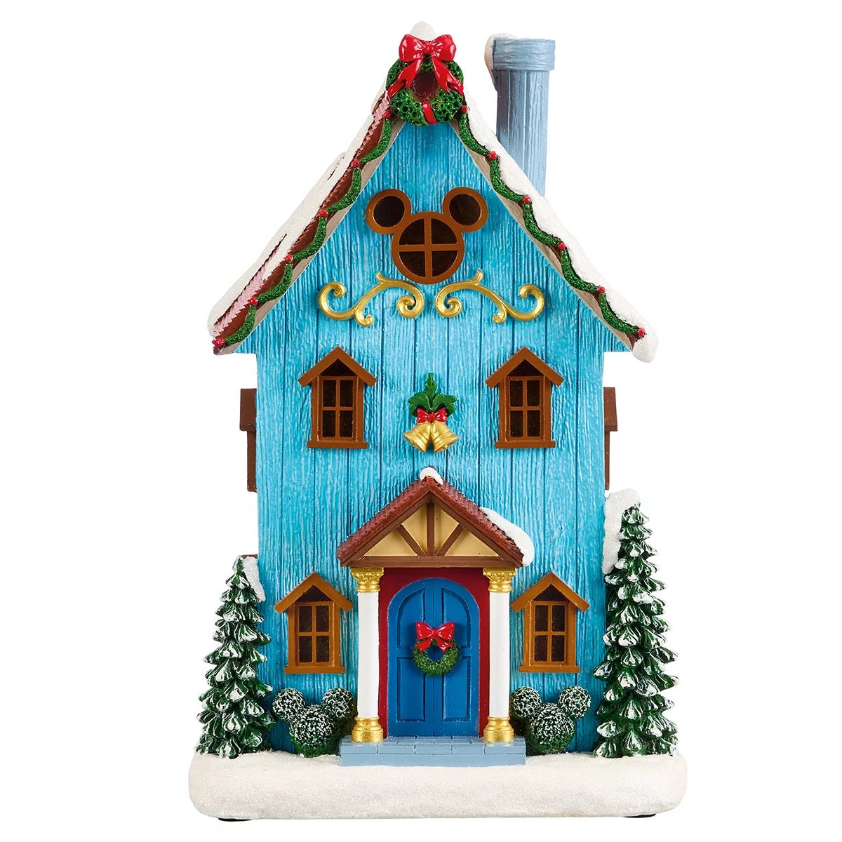 Disney Christmas Holiday Village Decor 13Piece Illuminated Display Set W/ Timer