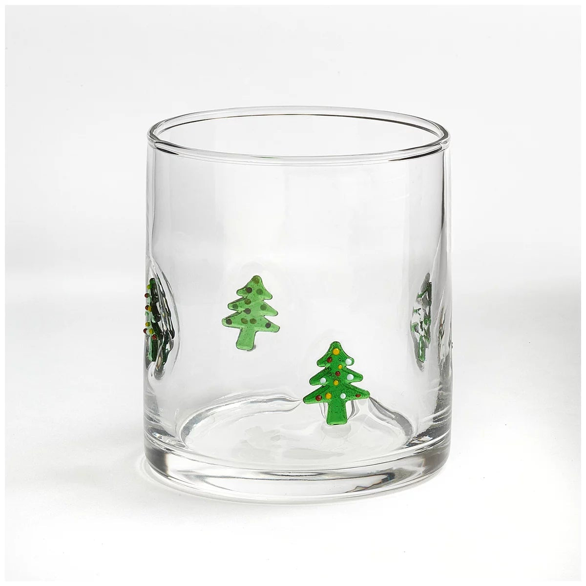 Pandex Christmas Drinking Glasse Tumblers 4 Piece Set 414ml Each Holiday Icons