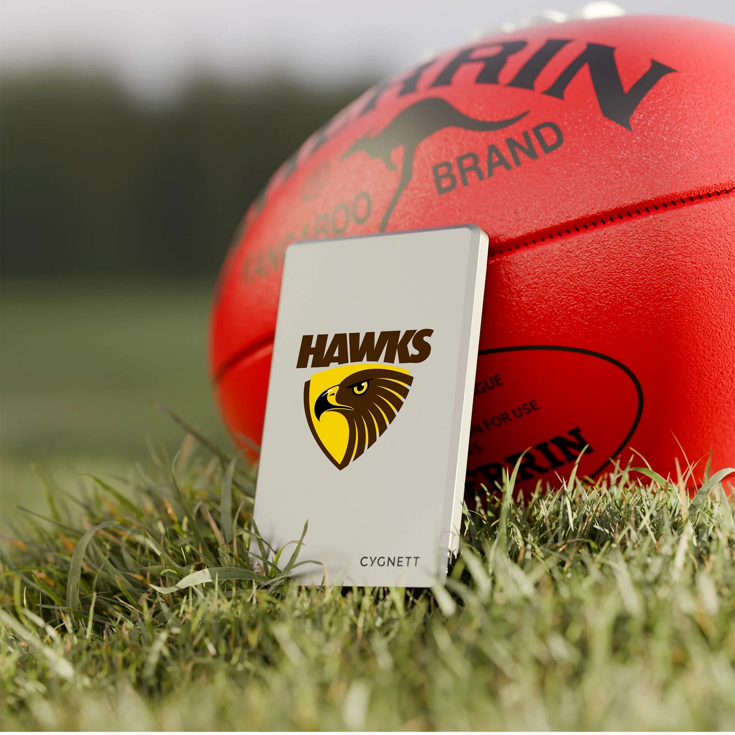 Cygnett 5K Slim Mag Power Bank Hawthorn Hawks Magnetic Wireless Charger