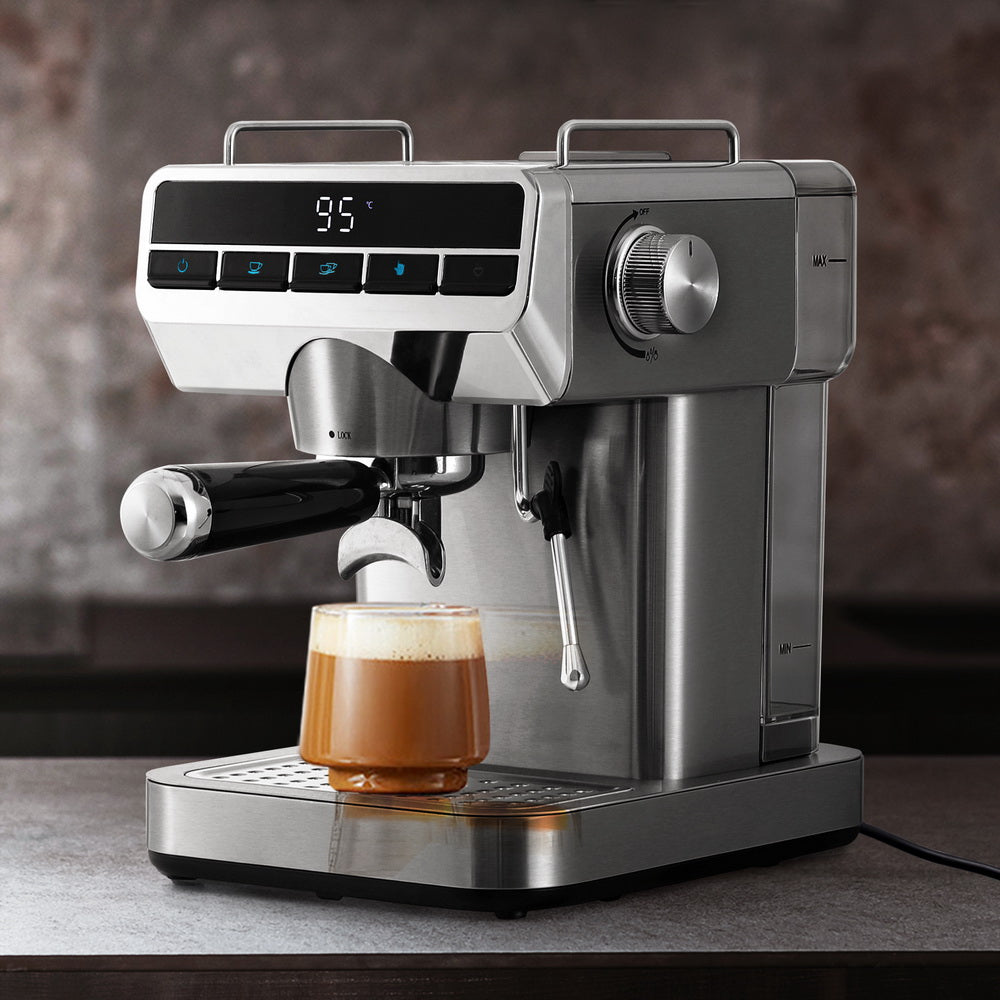 Devanti 20 Bar Coffee Machine Espresso Cafe Maker