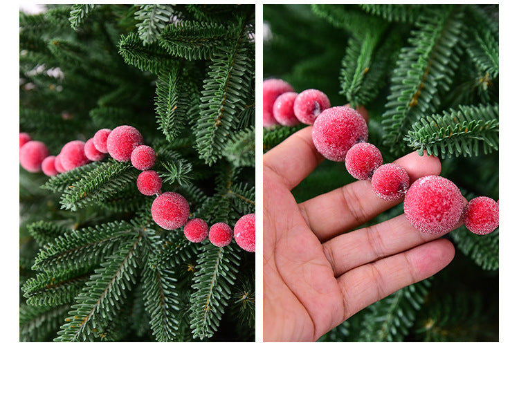 Christmas gift Christmas simulation red fruit skewer decoration string