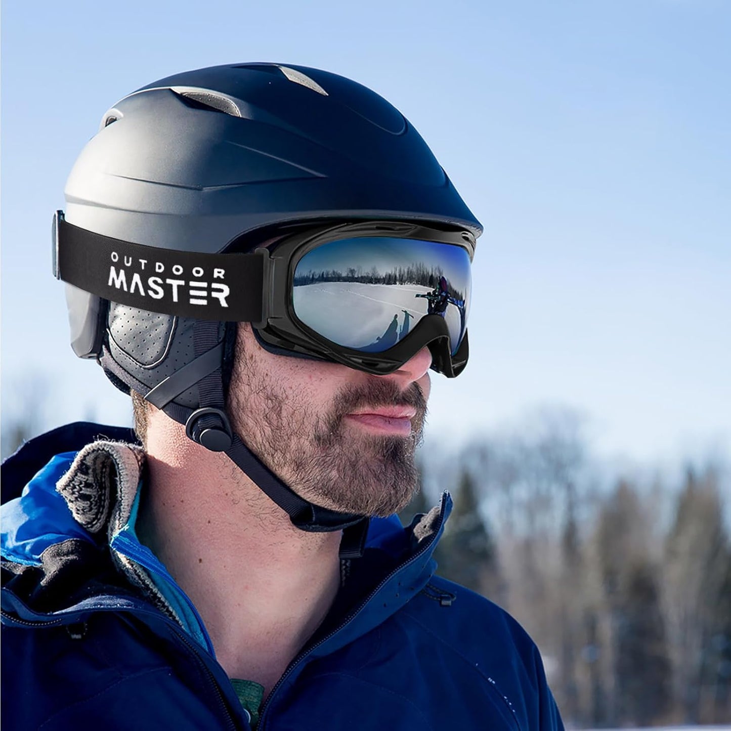 OutdoorMaster OTG Ski Goggles - Over Glasses Ski/Snowboard Goggles for Men, Women & Youth - 100% UV Protection-OM-5