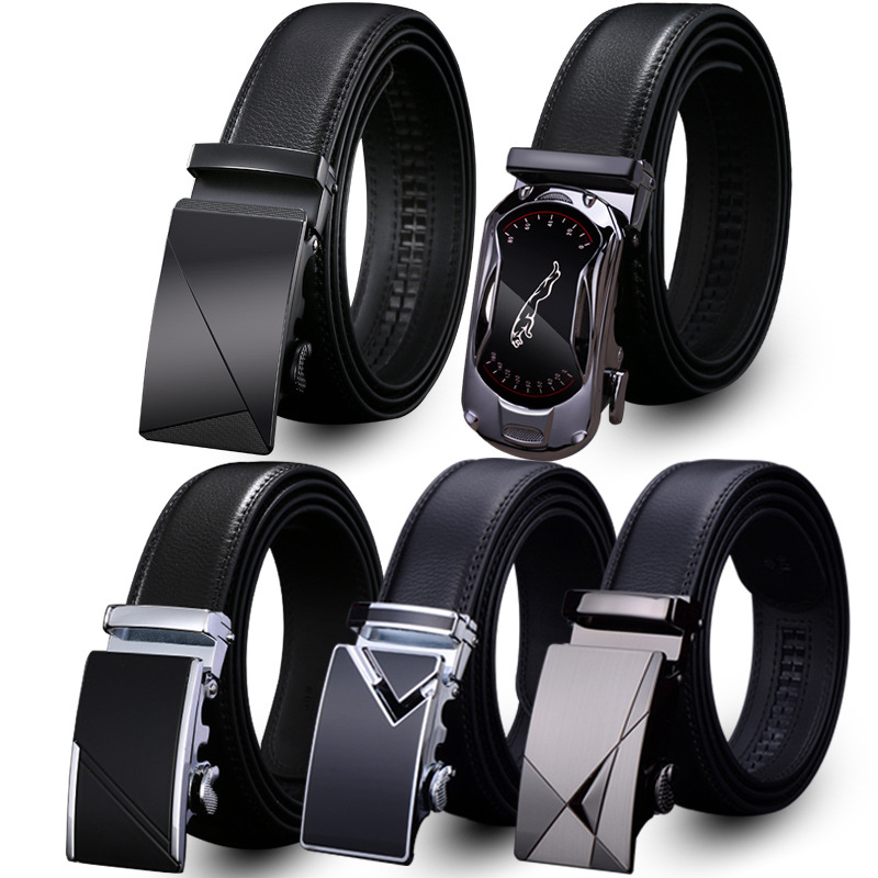 Valentine's Day Gift - Premium Men's Genuine Leather Automatic Buckle Belt - Business & Casual(Style 6)