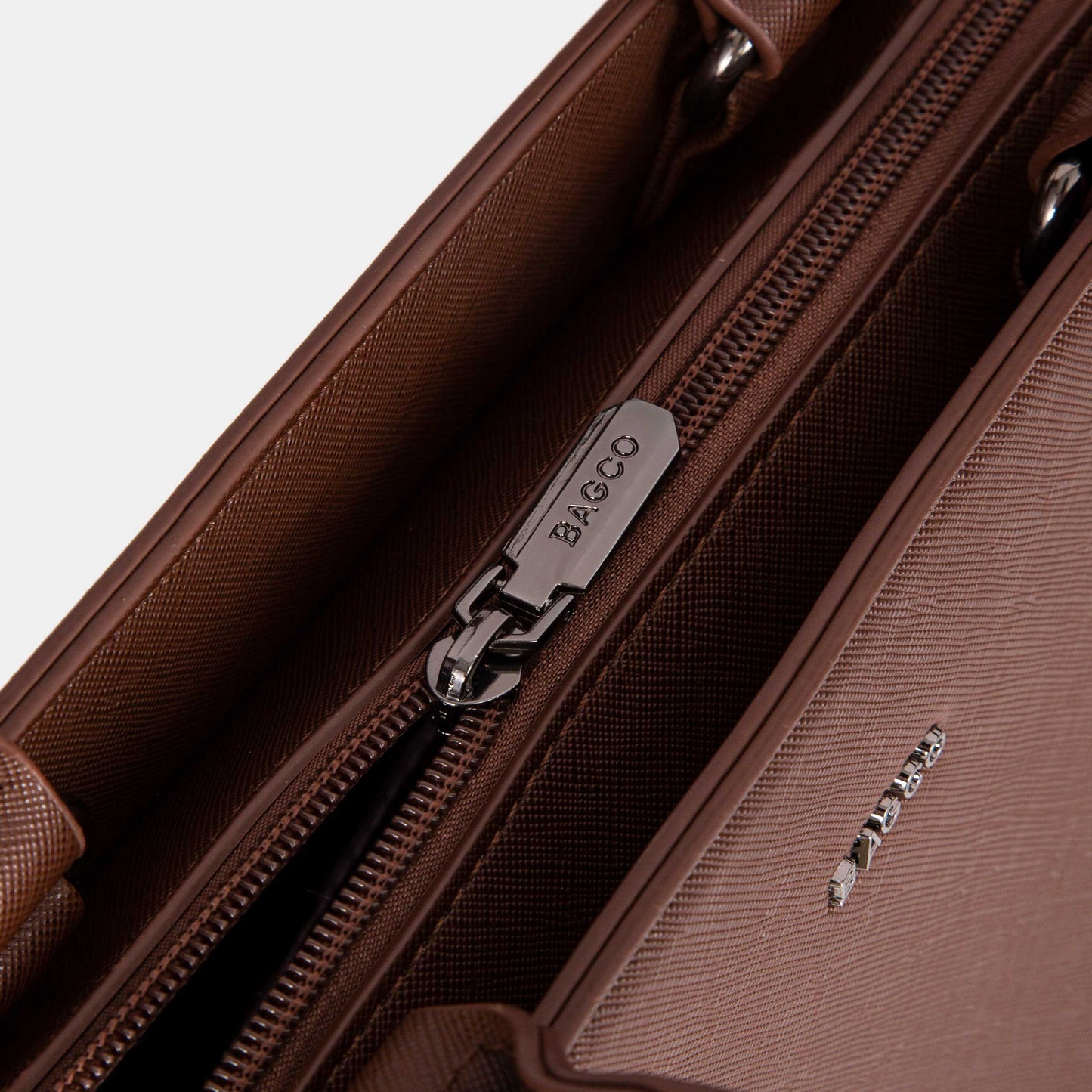 Bagco Bravura Leather Tote Set-Wine Red