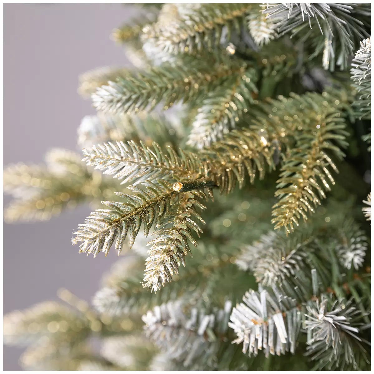 Pre-Lit Frosted Potted Christmas Tree 1.37m 200 LED Colour Changing