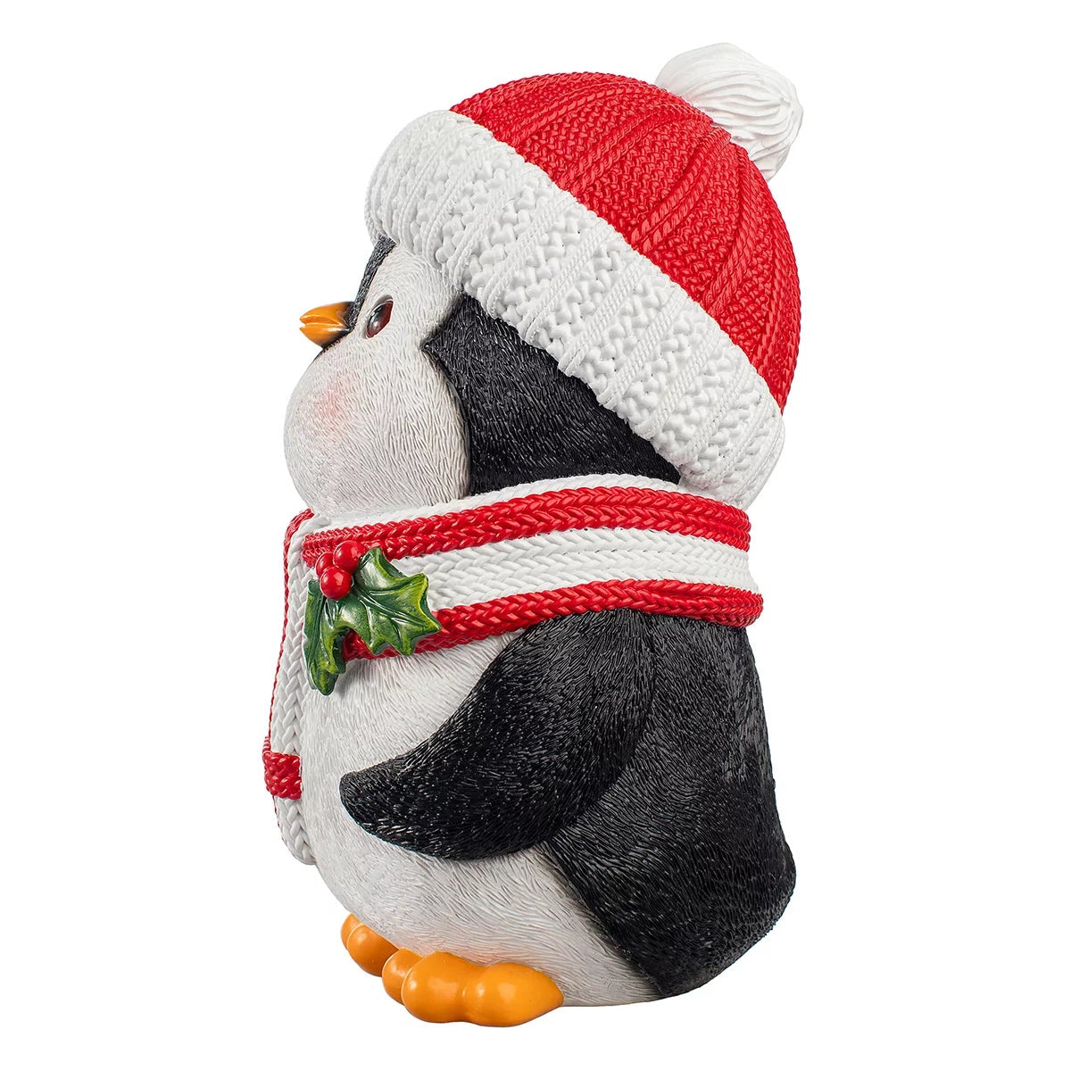 3 Piece Christmas Penguin Statue Set 30.5cm Festive Holiday Home Decoration