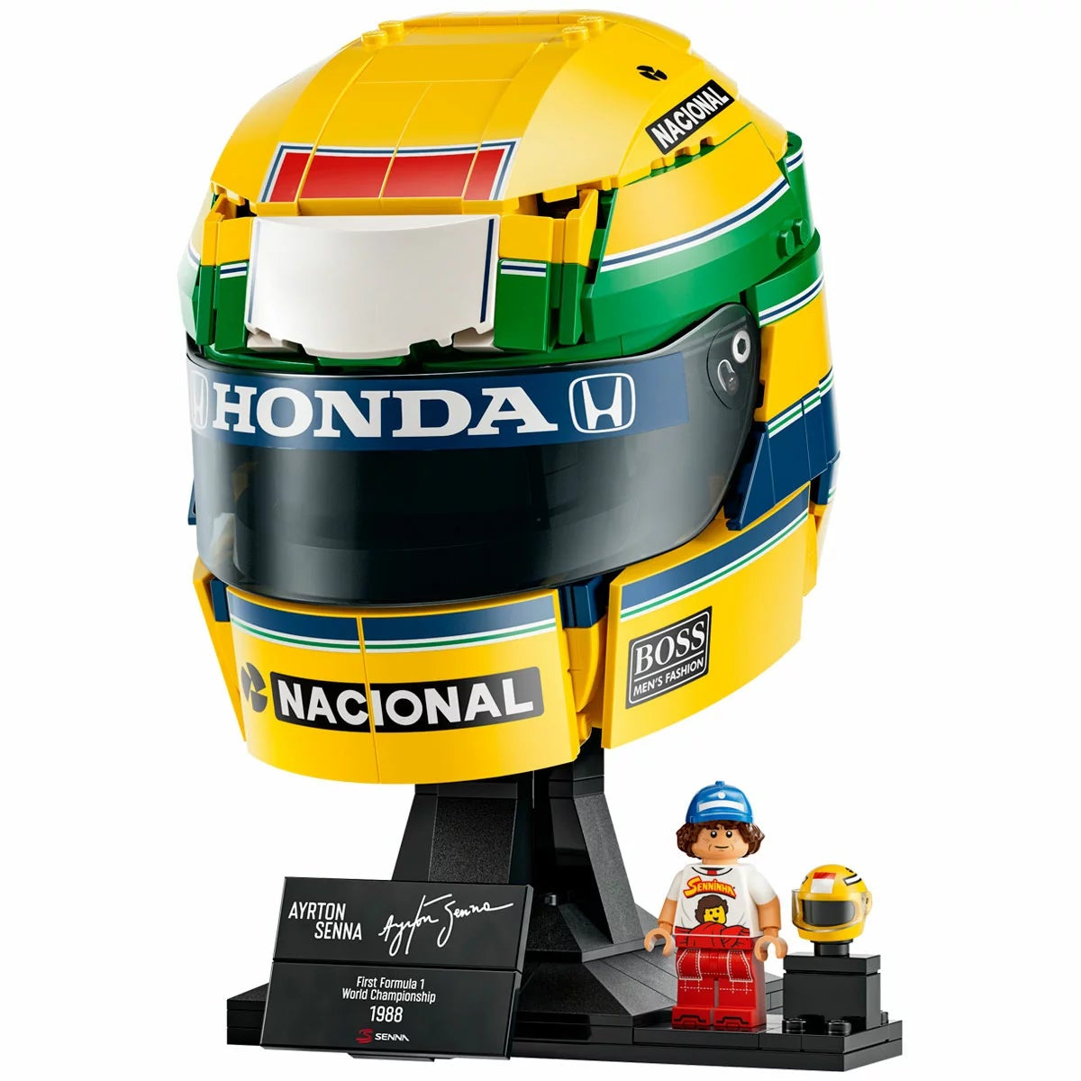 LEGO Editions Ayrton Senna Helmet 43024 F1 931 Piece Building Set