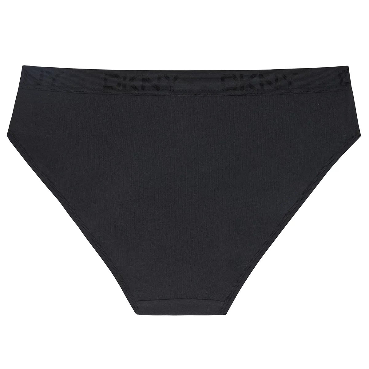 DKNY Women's Bikini Brief 4 Pack White Black Medium Soft Stretch Cotton