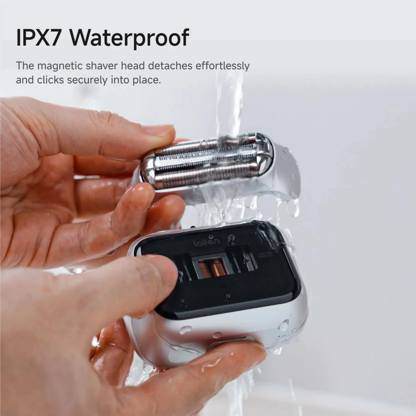 Laifen P3 Pro 3-Blade Electric Shaver Grey Waterproof USB-C Rechargeable Razor