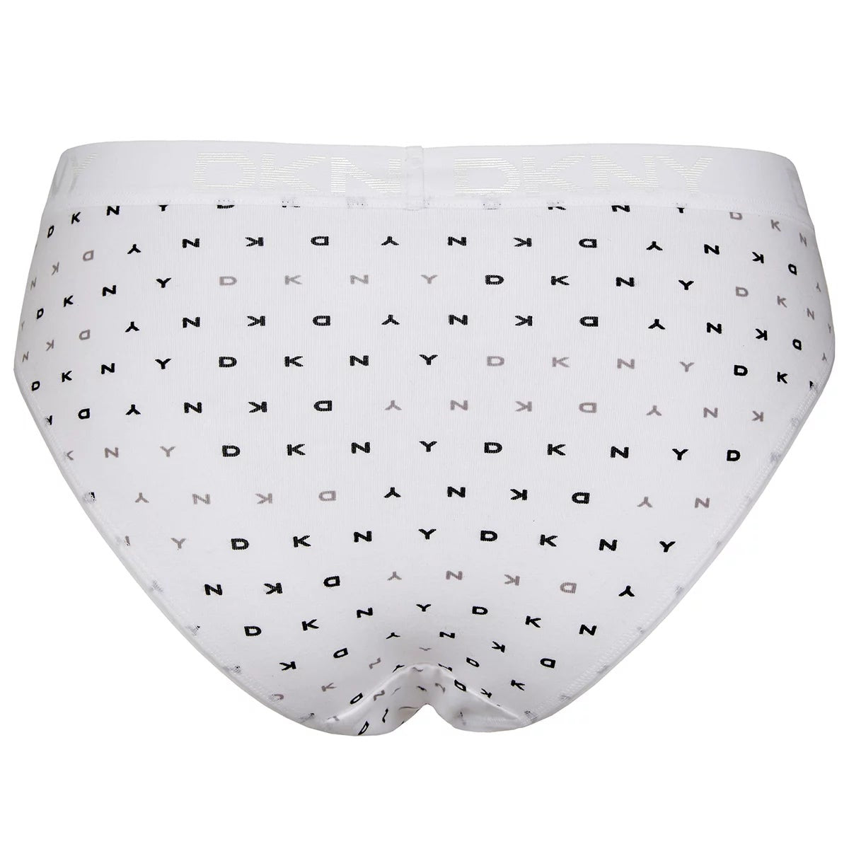 DKNY Women's Bikini Brief 4 Pack White Black Medium Soft Stretch Cotton