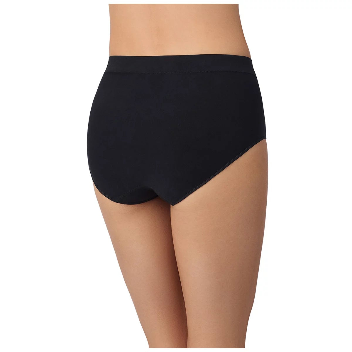 Carole Hochman Womens Seamless Briefs 5 Pack Large Black Nude Full Coverage