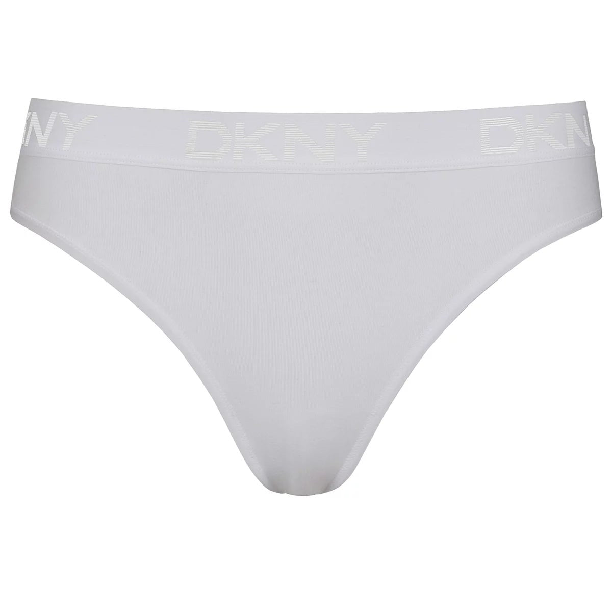 DKNY Women's Bikini Brief 4 Pack White Black XL Soft Stretch Cotton