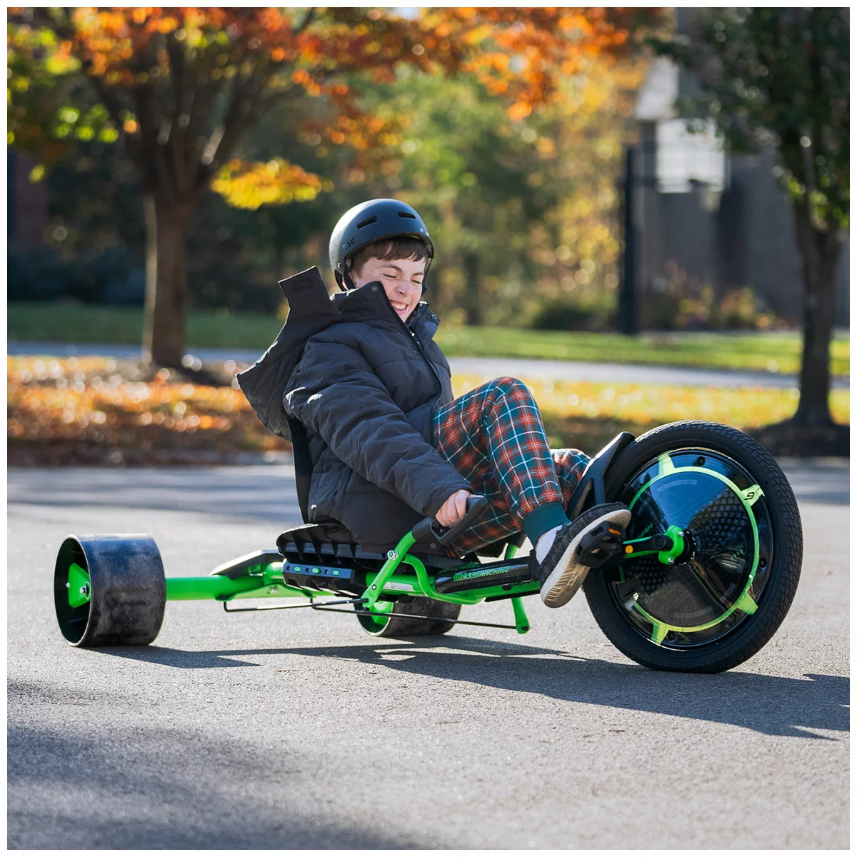 Huffy Green Machine Drift Trike Sturdy Outdoor Kids Ride On Toy