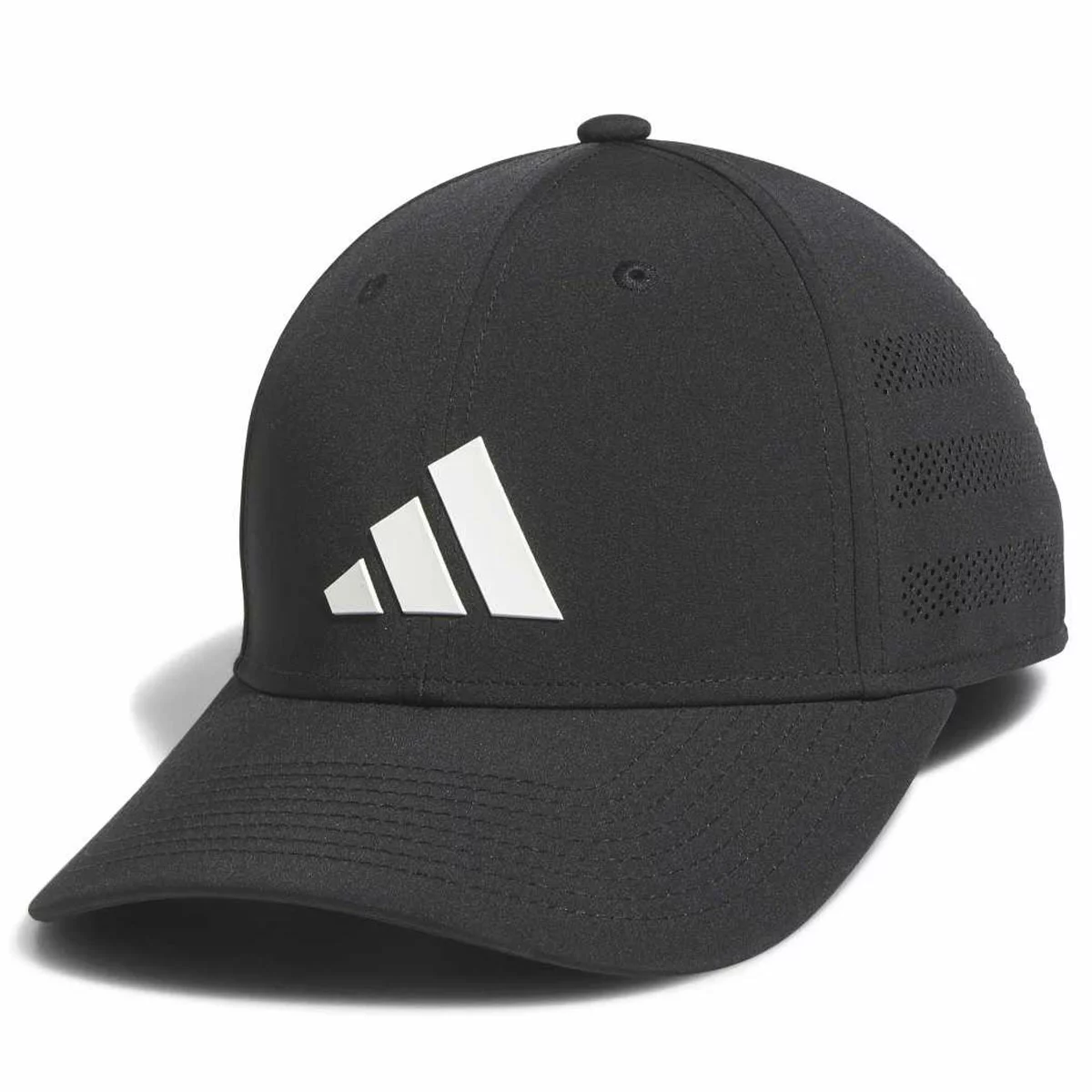 Adidas Men’s Cap Black White Small/Medium Adjustable Sports Baseball Hat