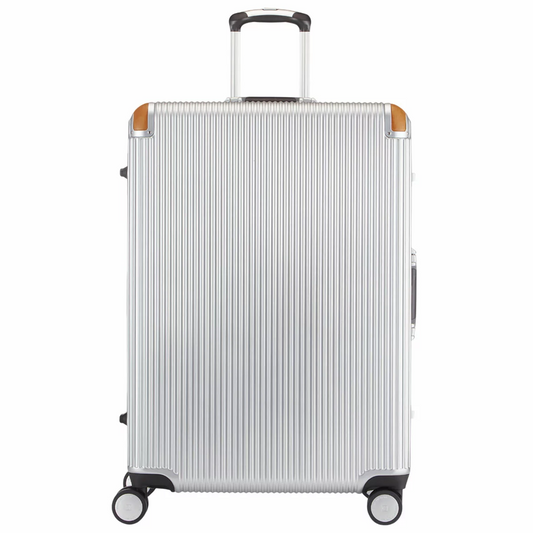 Swiss Military Premium Large Luggage 71cm Chrome Silver TSA Lock Hard Shell Suit