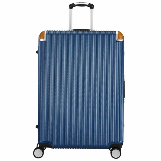 Swiss Military Premium Large Luggage 71cm Chrome Blue TSA Lock Hard Shell Suit