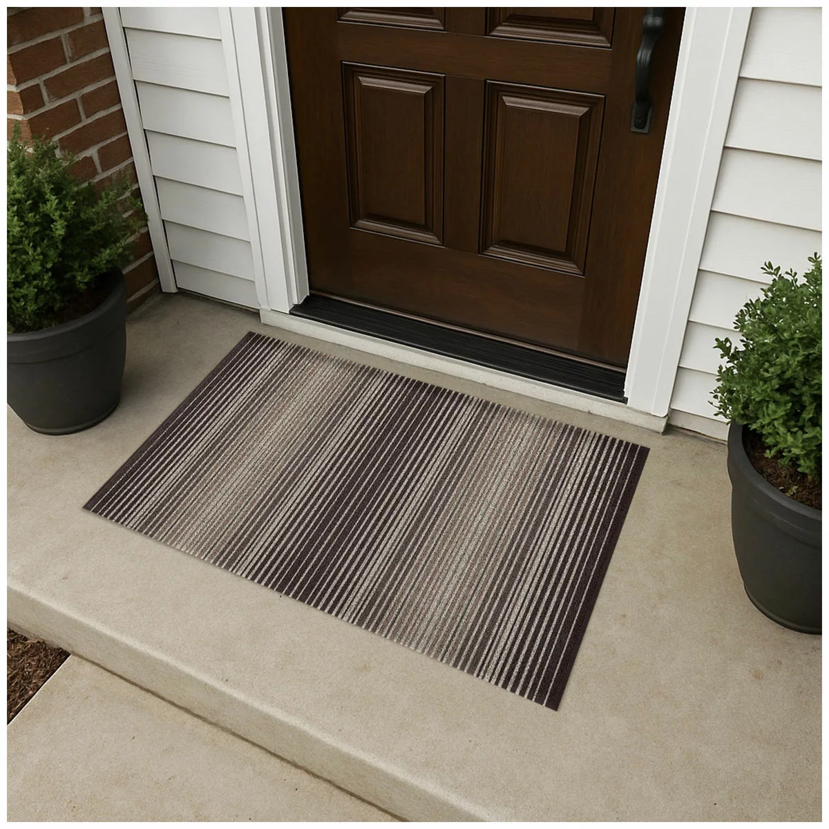 Korhani Studio Loopscraper Door Mat 60 x 90cm Heavy Duty Brown