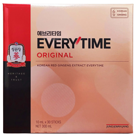 JungKwanJang Everytime Korean Red Ginseng Sticks 30 Pack Energy Supplement