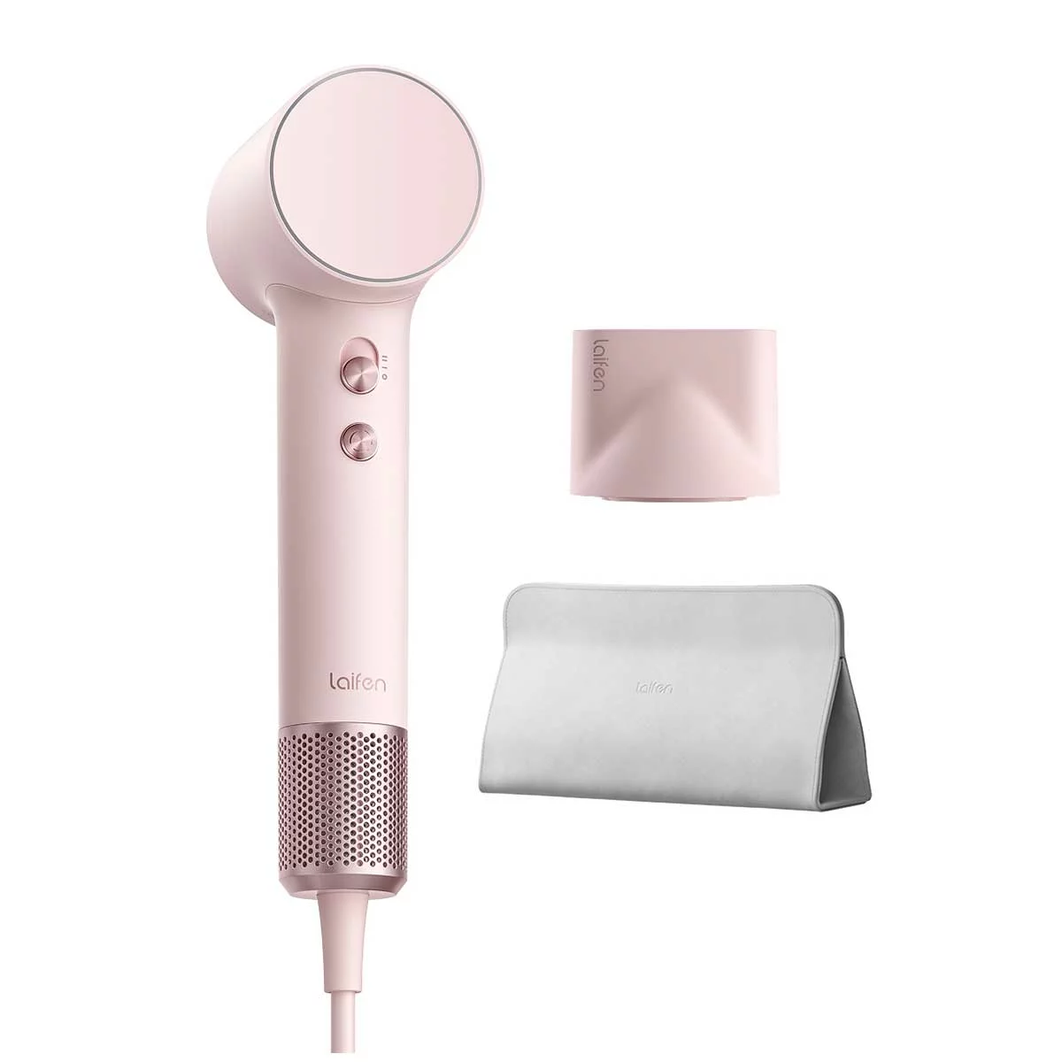 Laifen Mini High Speed Hair Dryer Pink Compact Ionic Travel Hair Dryer