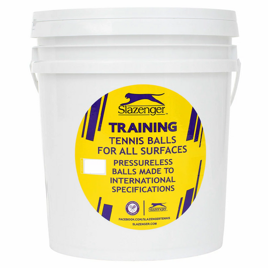 Slazenger Training Tennis Balls Bucket 60 Balls Pressureless All Surface Balls
