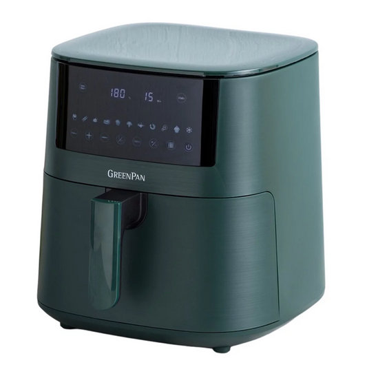 GreenPan Bistro XL Air Fryer 7.2L Single Basket Airfryer - Pine Green Free Shipping